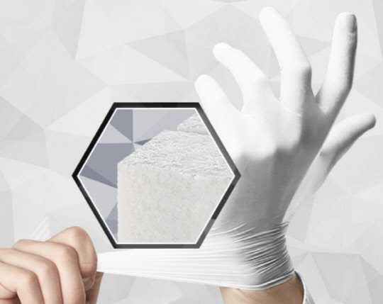 금호석유화학 라텍스 제품 소개 이미지. <금호석화 홈페이지>